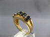 WIDE 2.05CT DIAMOND & AAA SAPPHIRE 14K YELLOW GOLD OVAL 5 STONE ANNIVERSARY RING