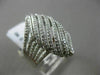 ESTATE LARGE 1.92CT ROUND DIAMOND 14KT WHITE GOLD 3D MARQUISE SHAPE PROMISE RING