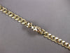 LARGE .36CT DIAMOND & AAA SAPPHIRE & BLACK ENAMEL 14K YELLOW GOLD CUBAN BRACELET