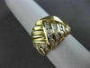 ESTATE LARGE 1.23CT ROUND DIAMOND 18KT YELLOW GOLD PYRAMID COCKTAIL RING #6349