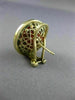 ANTIQUE LARGE ROUND AAA CORAL 14KT YELLOW GOLD CLASSIC CLIP ON EARRINGS #26082