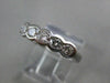 ANTIQUE .70CT DIAMOND 14K WHITE GOLD BEZEL WEDDING ANNIVERSARY RING 4M FG 9684
