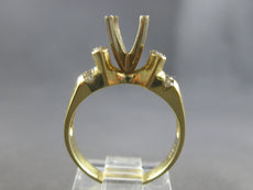 ESTATE .40CT DIAMOND 14K YELLOW GOLD ROUND & MARQUISE SEMI MOUNT ENGAGEMENT RING