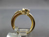 ESTATE LARGE .97CT DIAMOND 14KT 2 TONE GOLD 3D FLOWER CRISS CROSS LOVE FUN RING