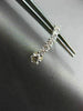 ESTATE .50CT DIAMOND 14KT YELLOW GOLD GRADUATING JOURNEY CURVE HANGING EARRINGS