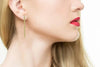 LARGE 25.5CT FANCY YELLOW DIAMOND 18K YELLOW GOLD 3D ROUND HOOP HANGING EARRINGS