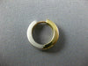 .08CT DIAMOND 18KT 2 TONE GOLD MATTE & SHINY REVERSIBLE HUGGIE EARRINGS #26692