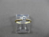 ESTATE .35CT DIAMOND 14KT TWO TONE GOLD CLASSIC SOLITAIRE FRIENDSHIP RING #23778