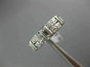ANTIQUE WIDE 1.69CT DIAMOND PLATINUM 3D ETERNITY WEDDING ANNIVERSARY RING #21351