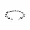 LARGE 3.44CT DIAMOND AAA ONYX 18KT WHITE GOLD SQUARE BY THE YARD TENNIS BRACELET