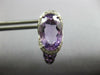 LARGE 11.25CT DIAMOND & AAA AMETHYST 14KT WHITE GOLD LOVE KNOT HANGING EARRINGS