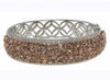 LARGE 15.47CT WHITE & PINK DIAMOND 18KT WHITE & ROSE GOLD SEMI ETERNITY BRACELET