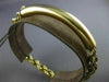 ESTATE WIDE 14KT YELLOW GOLD CLASSIC ROUND PLATE ENGRAVABLE BRACELET L #1636