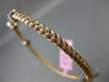 ESTATE .26CT DIAMOND 14KT WHITE & ROSE GOLD PAST PRESENT FUTURE BANGLE BRACELET