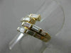 ANTIQUE WIDE 1.20CT BAGUETTE DIAMOND 14KT YELLOW GOLD 3D MULTI ROW RING #21266