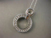 LARGE PAVE 1.20CT DIAMOND 14K WHITE GOLD LOVE CIRCLE PENDANT F/G VVS 20MM #16103