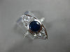 ANTIQUE 1.66CT OLD MINE DIAMOND & AAA SAPPHIRE PLATINUM 3D MARQUISE RING #17069