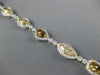 WIDE & LONG 7.7CT MULTI COLOR DIAMOND 18K WHITE GOLD MULTI SHAPE TENNIS BRACELET
