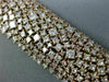ESTATE EXTRA LARGE 27.25CT PINK DIAMONDS 18K ROSE GOLD MULTI ROW TENNIS BRACELET