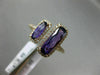 1.74CT DIAMOND & AAA AMETHYST 14KT ROSE GOLD 3D RECTANGULAR DOUBLE HALO FUN RING