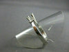 ESTATE .37CT DIAMOND 14KT WHITE GOLD 3 STONE SEMI MOUNT ENGAGEMENT RING #22416