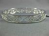 WIDE 1.79CT DIAMOND 18KT WHITE GOLD 3D OPEN FILIGREE MULTI HEART BANGLE BRACELET