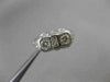 ANTIQUE .42CT OLD MINE DIAMOND 14KT WHITE GOLD 3 STONE FILIGREE RING #9019