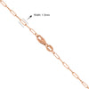 ESTATE 14KT ROSE GOLD 3D CLASSIC 1.5MM OVAL LINK CHAIN NECKLACE