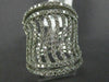 ESTATE LARGE 1.60CT ROUND DIAMOND 18KT WHITE GOLD MULTI ROW MULTI WAVE FUN RING