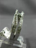 ESTATE 1.20CT DIAMOND 14K WHITE GOLD ROUND SEMI MOUNT ENGAGEMENT RING #11734