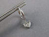 .72CT DIAMOND 18KT WHITE GOLD INVISIBLE HEART SHAPE PAVE LOVE HANGING EARRINGS