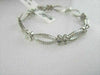 ANTIQUE WIDE 1.90CT FILIGREE 14KT WHITE GOLD DIAMOND BUTTERFLY BRACELET
