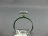 ESTATE .63CT ROUND & BAGUETTE DIAMOND 18KT WHITE GOLD RECTANGULAR PROMISE RING
