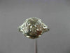 ANTIQUE WIDE .15CT OLD MINE DIAMOND 18KT WHITE GOLD SQUARE ENGAGEMENT RING 26037