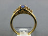 .56CT DIAMOND & AAA TANZANITE 14KT YELLOW GOLD 3D OVAL & ROUND FRIENDSHIP RING