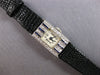 ANTIQUE ART DECO .78CT OLD MINE DIAMOND & AAA SAPPHIRE PLATINUM 3D WATCH #28151