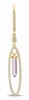 1.27CT DIAMOND & AAA PINK AMETHYST 14K ROSE GOLD OVAL LEVERBACK HANGING EARRINGS