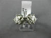 ESTATE LARGE 1.55CT DIAMOND 14KT WHITE GOLD 3D SEMI MOUNT ENGAGEMENT RING #18168