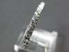 ESTATE .87CT DIAMOND 14K WHITE GOLD CLASSIC 2MM ETERNITY ANNIVERSARY RING #27033