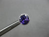 2.21CT DIAMOND & AAA AMETHYST 14K WHITE GOLD 3D ROUND CLASSIC HALO STUD EARRINGS