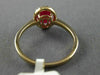 ESTATE 1.37CT DIAMOND & AAA RUBY 14KT ROSE GOLD 3D CLASSIC HALO ENGAGEMENT RING