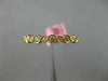 ESTATE .45CT ROUND DIAMOND 18KT ROSE GOLD 3D FILIGREE MILGRAIN ETERNITY RING 2mm