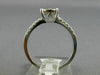 ESTATE WIDE .32CT DIAMOND 18KT WHITE GOLD CLUSTER ROUND PROMISE ENGAGEMENT RING