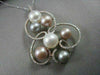 ANTIQUE LARGE 1.68CT DIAMOND & AAA MULTI COLOR SOUTH SEA 18KT ROSE GOLD NECKLACE
