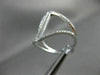 ESTATE EXTRA LARGE .43CT DIAMOND 18KT WHITE GOLD HANDCRAFTED INFINITY LOVE RING