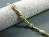 ANTIQUE .35CT DIAMOND 14KT YELLOW GOLD DAISY FLOWER BRACELET BEAUTIFUL #10118