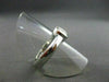 ESTATE WIDE .55CT DIAMOND 14K WHITE GOLD ROUND SEMI BEZEL ENGAGEMENT RING #18137
