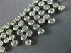 ANTIQUE LARGE 5.98CT DIAMOND 14KT WHITE GOLD BEZEL MULTI STRAND NECKLACE #17322