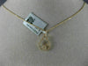 ESTATE .17CT DIAMOND 18KT WHITE GOLD 3D CIRCE OF LIFE FLOWER FLOATING PENDANT