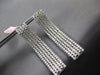 LARGE & WIDE 5.1CT DIAMOND 18KT WHITE GOLD MULTI ROW ELONGATED FUN HOOP EARRINGS